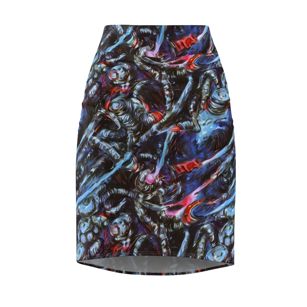 Blackwater Riot on Pencil Skirt — Front