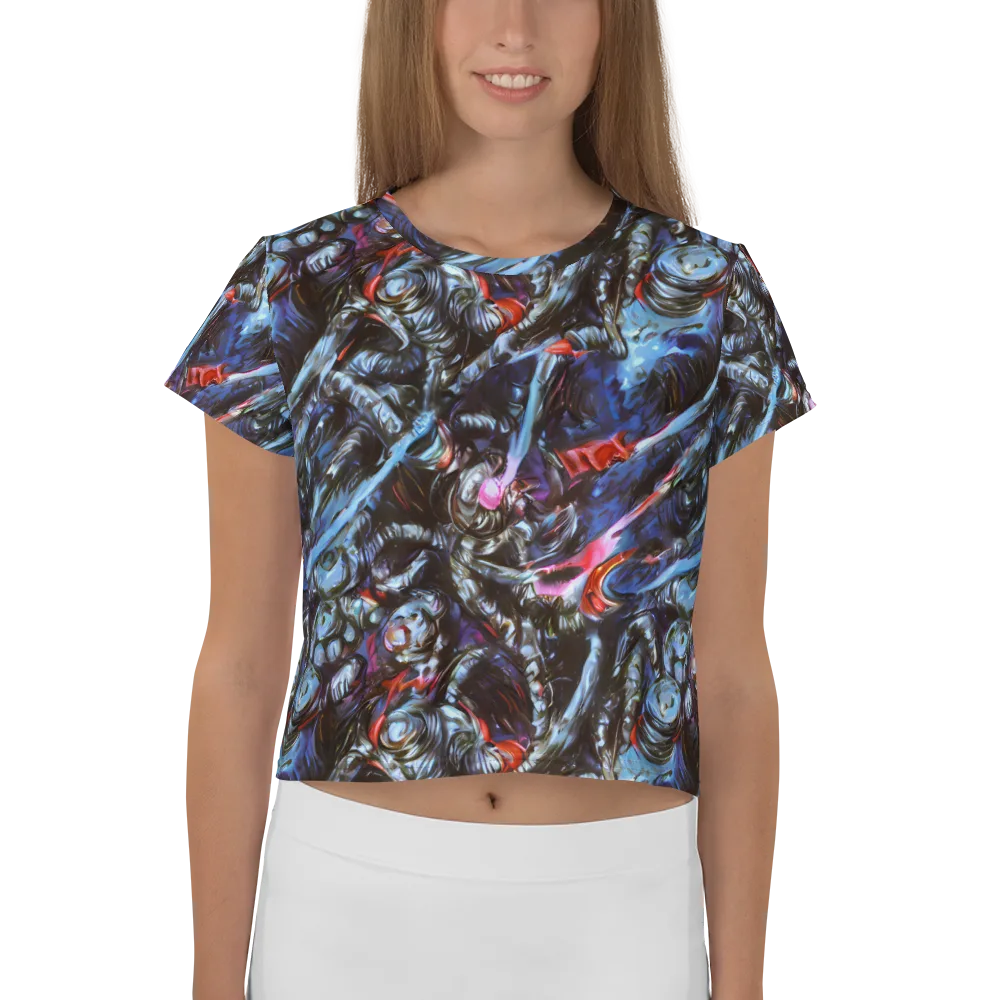 Blackwater Riot on Crop Tee — Front