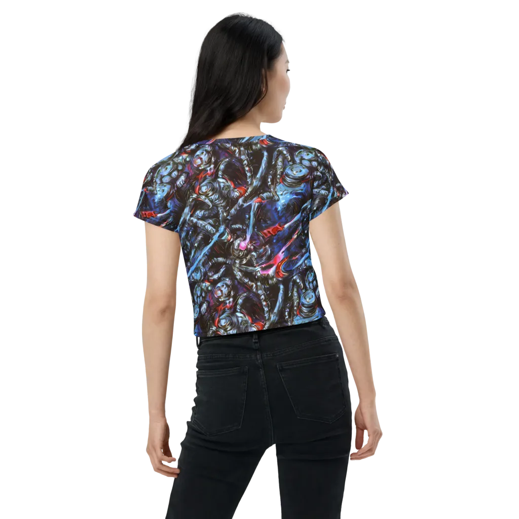 Blackwater Riot on Crop Tee — Back