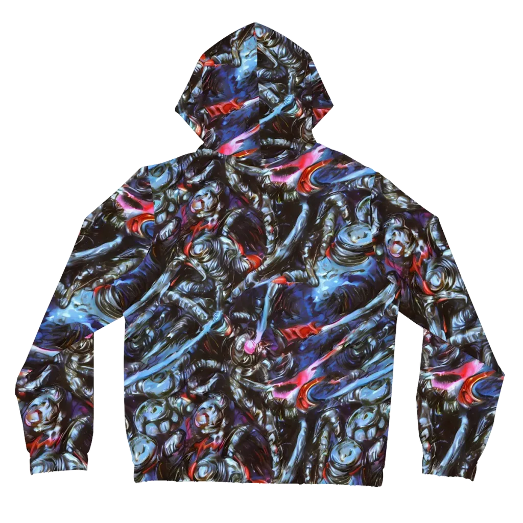 Blackwater Riot on Women's Full-Zip Hoodie — Back