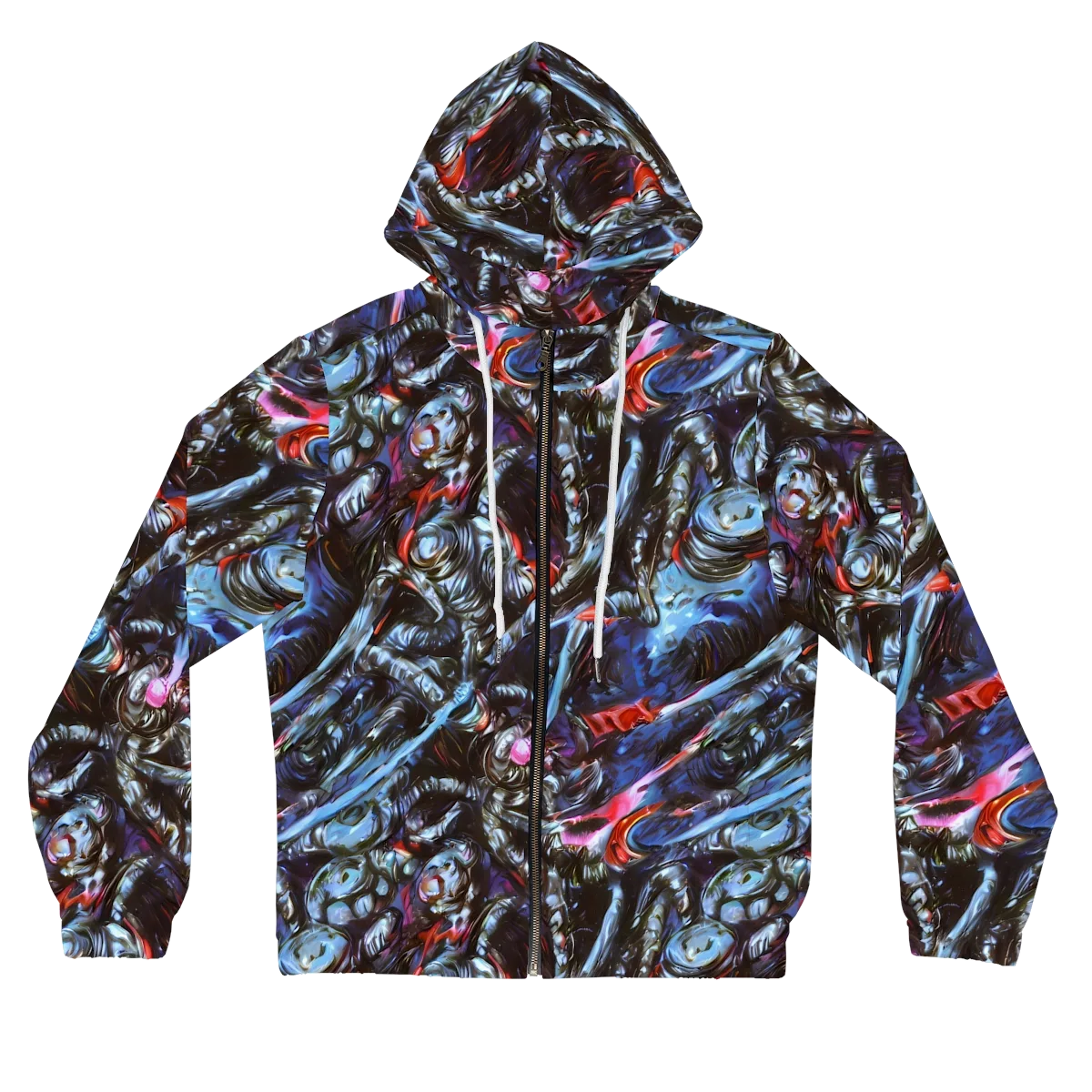 Blackwater Riot on Women's Full-Zip Hoodie — Front