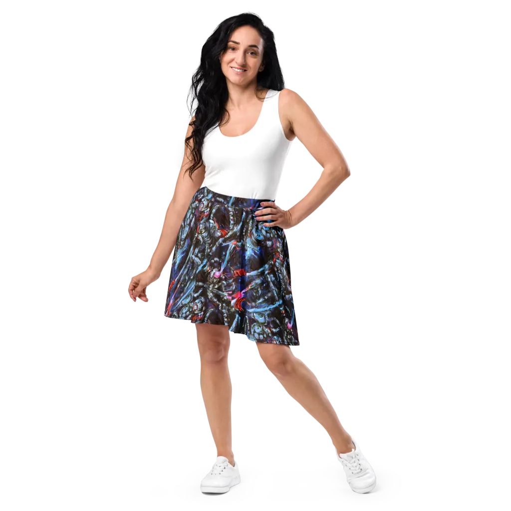Blackwater Riot on Skater Skirt — Front