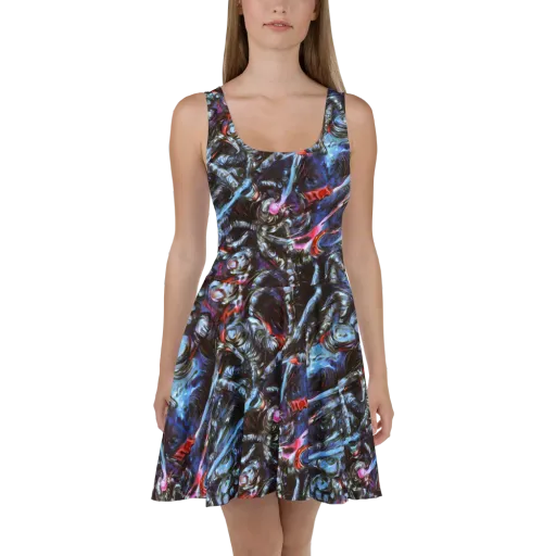 Blackwater Riot on a Skater Dress