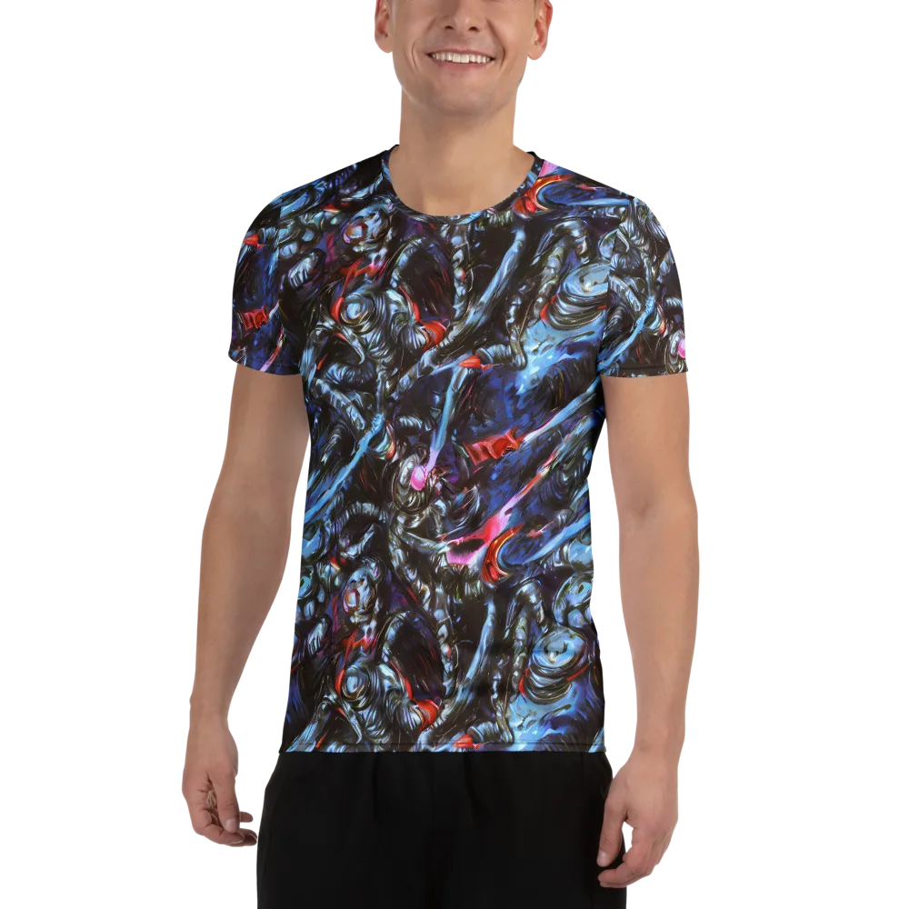 Blackwater Riot on Men's Athletic T-Shirt — Front