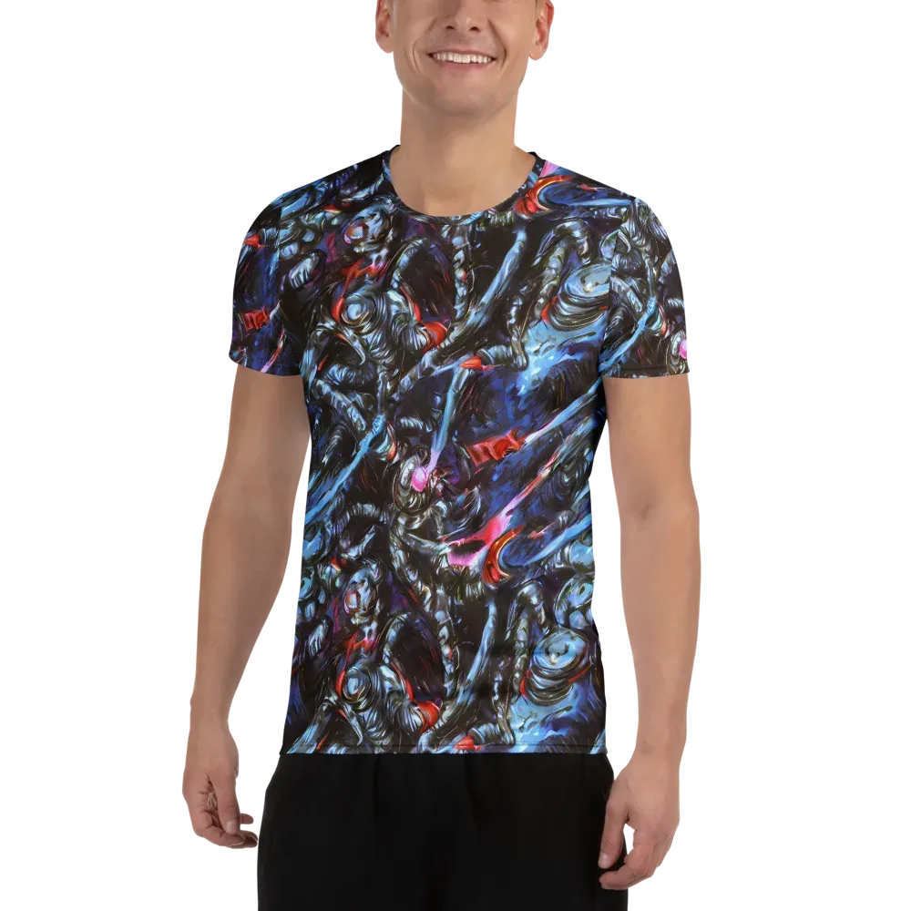 Blackwater Riot on Men's Athletic T-Shirt — Front