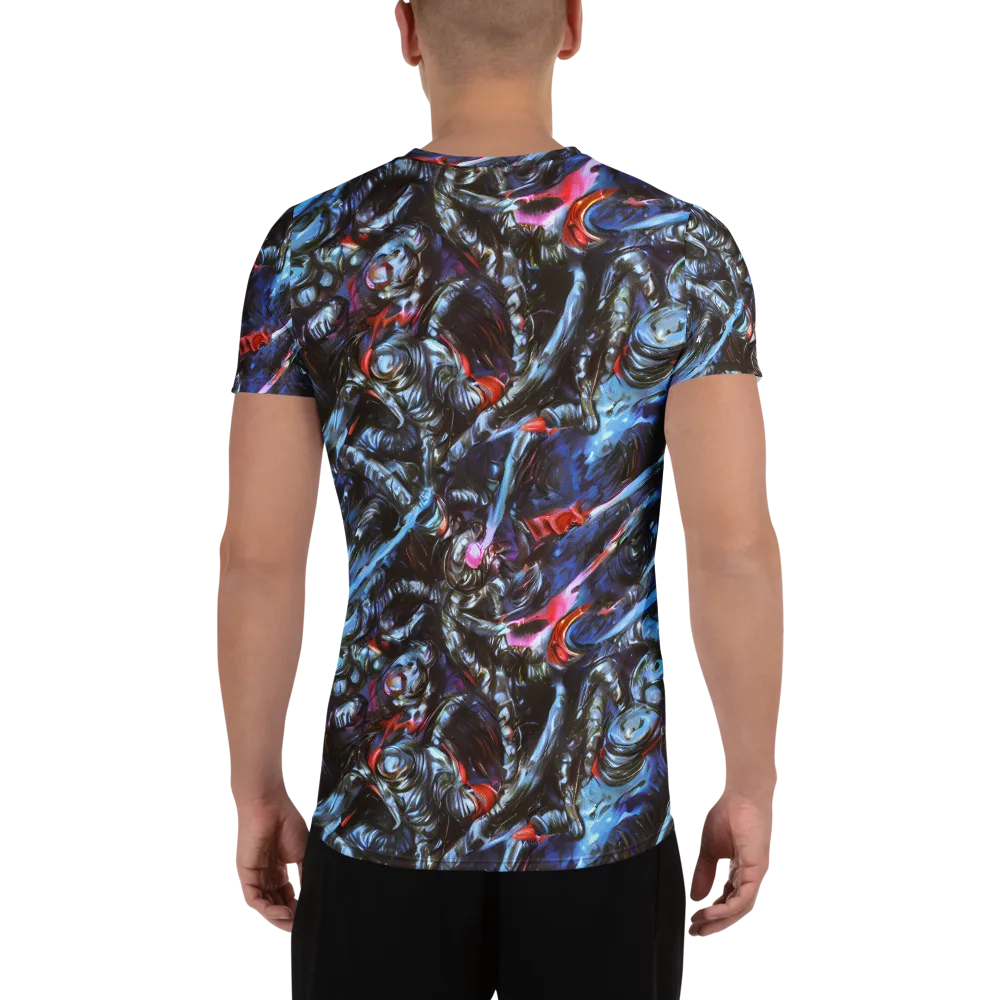 Blackwater Riot on Men's Athletic T-Shirt — Back