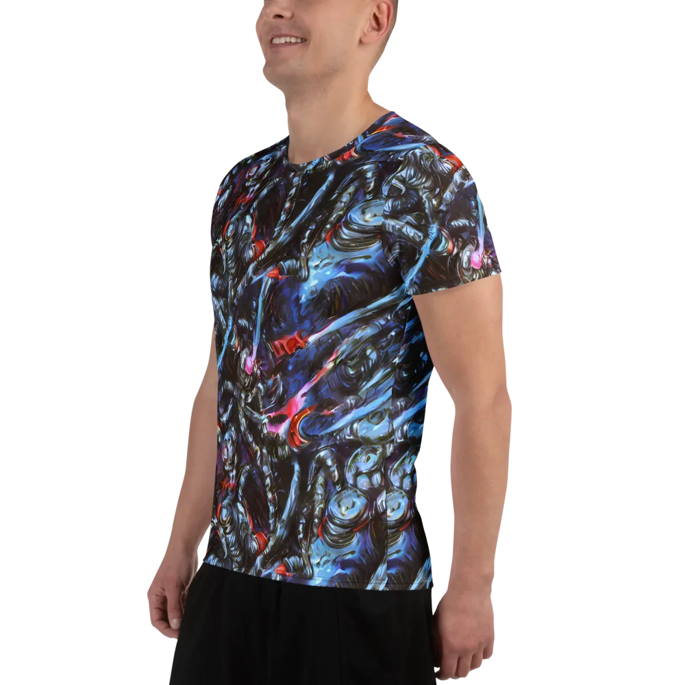 Blackwater Riot on Men's Athletic T-Shirt — Left