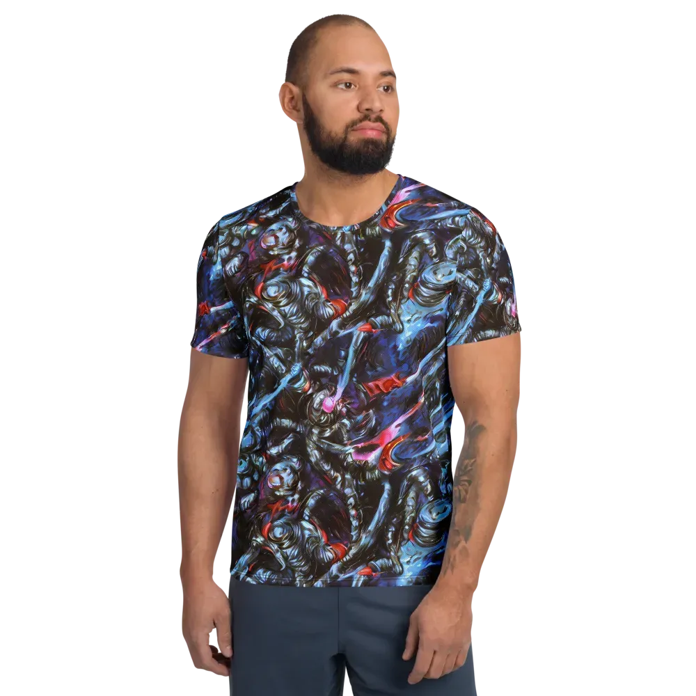 Blackwater Riot on Men's Athletic T-Shirt — Front