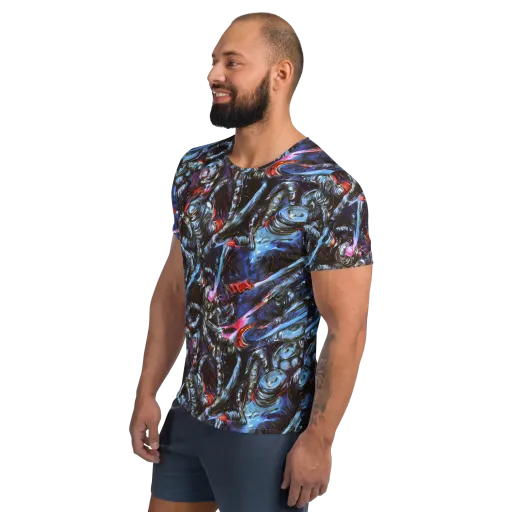 Blackwater Riot on a Men's Athletic T-Shirt