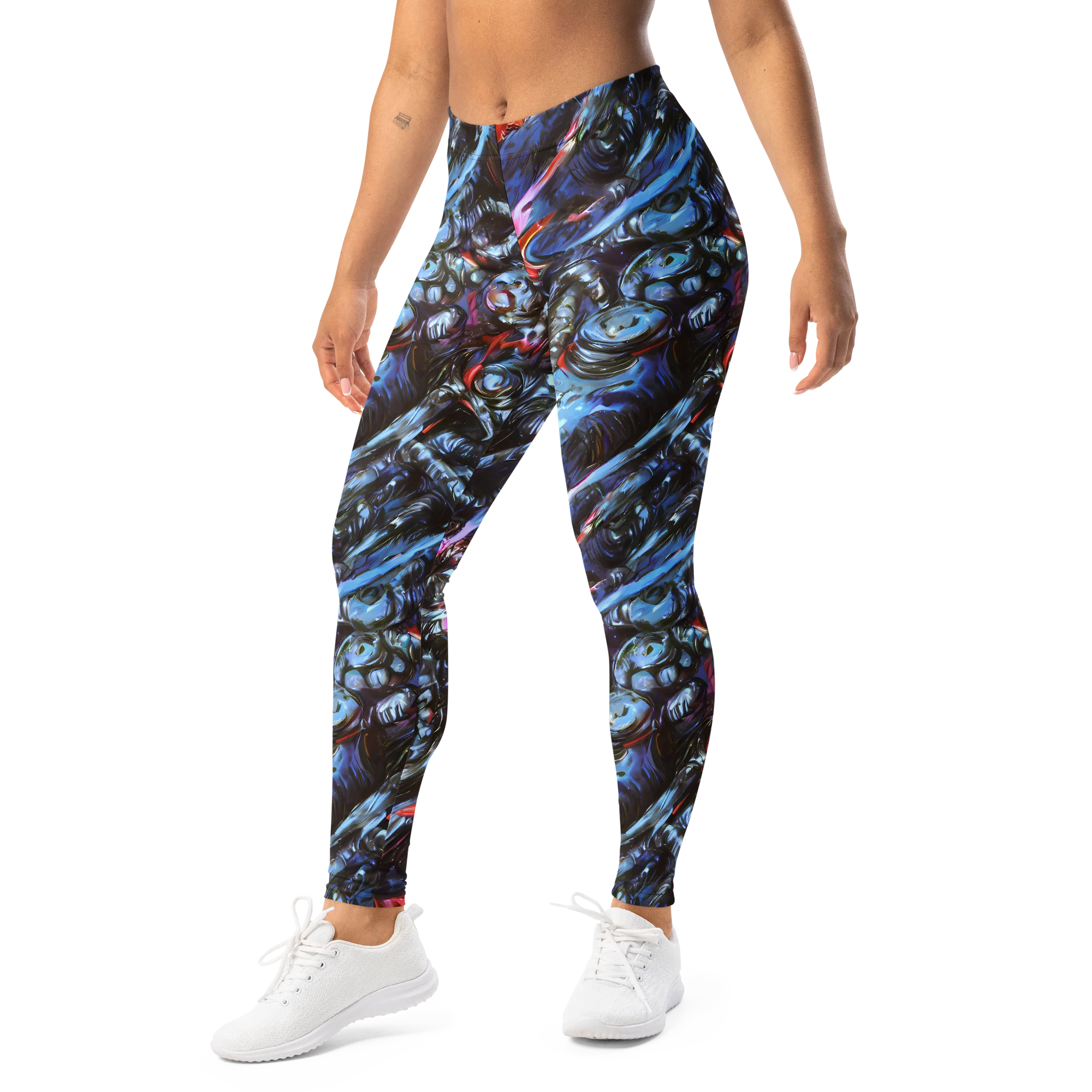 Blackwater Riot on Leggings — Left Front