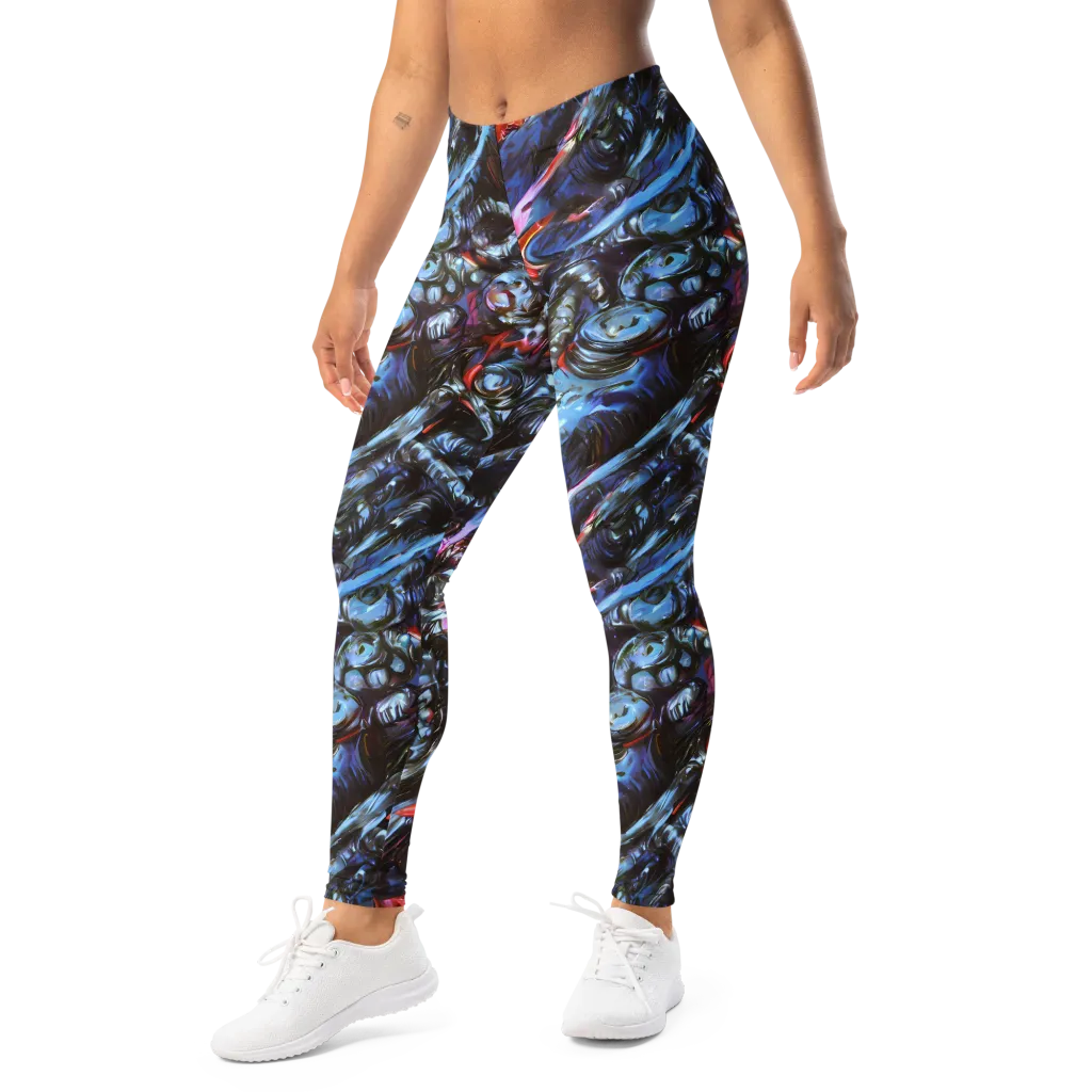 Blackwater Riot on Leggings — Left Front