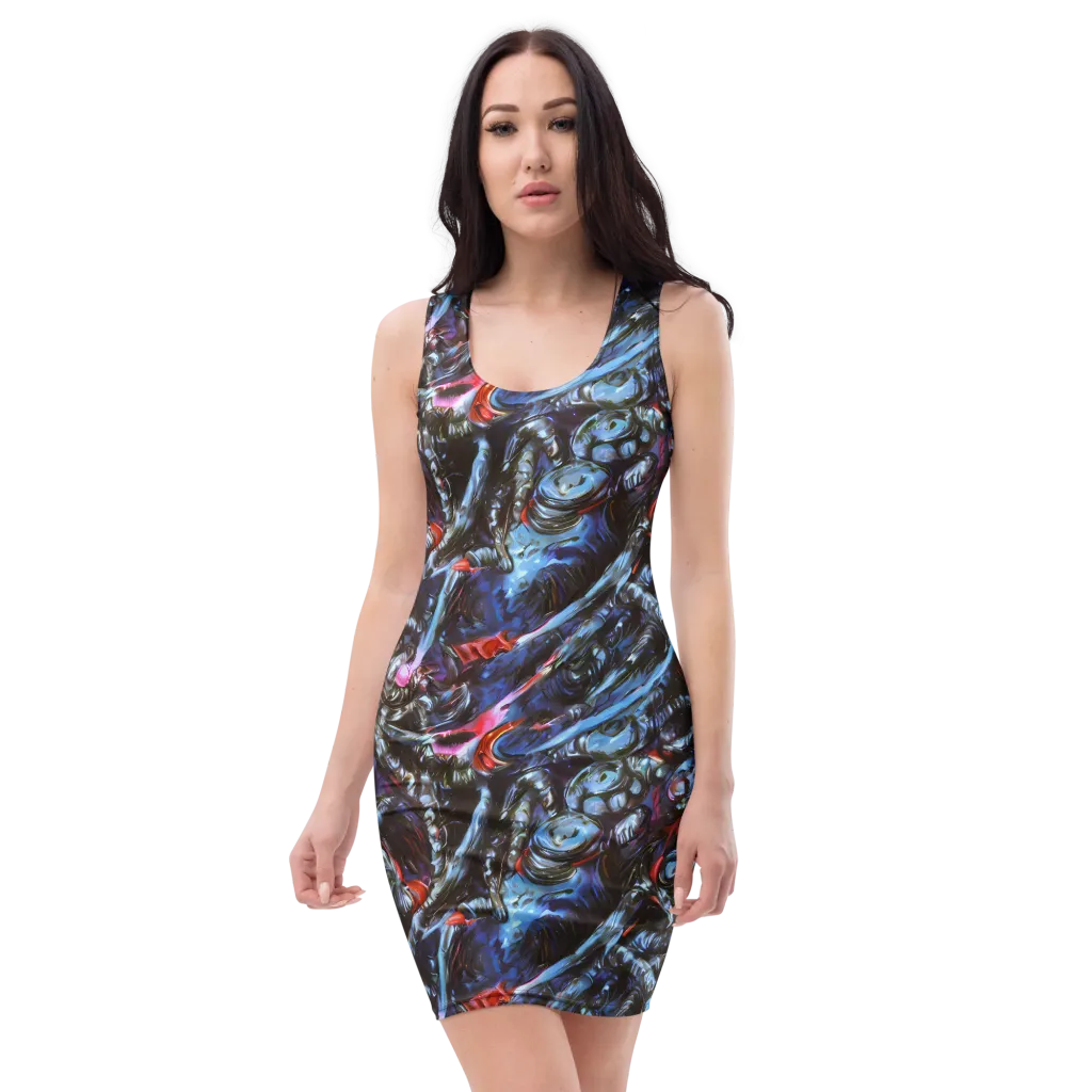 Blackwater Riot on Bodycon Dress — Front