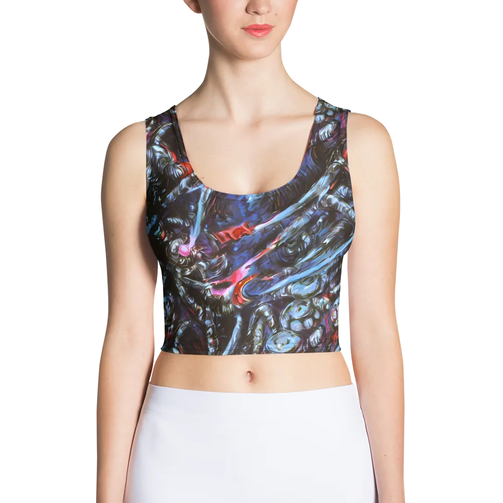 Blackwater Riot on Crop Top — Front