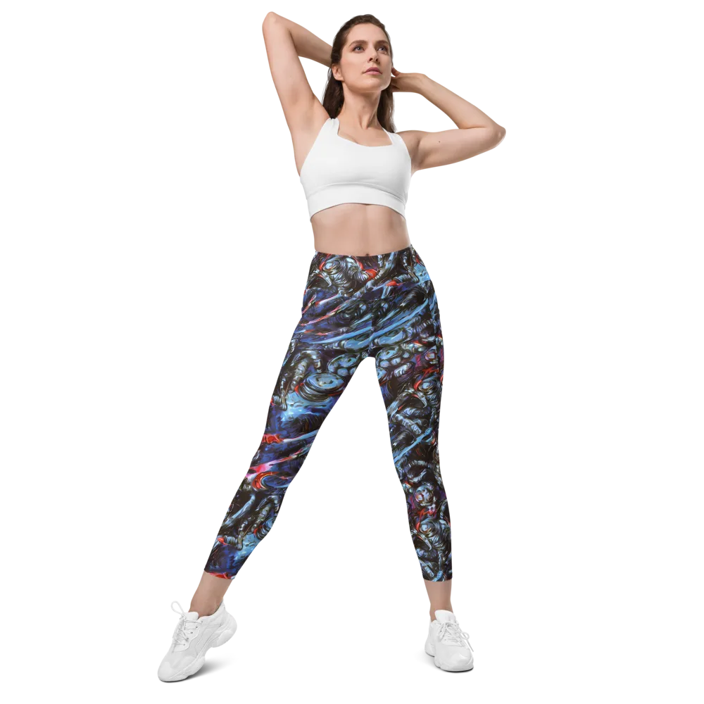 Blackwater Riot on Leggings with Pockets — Front