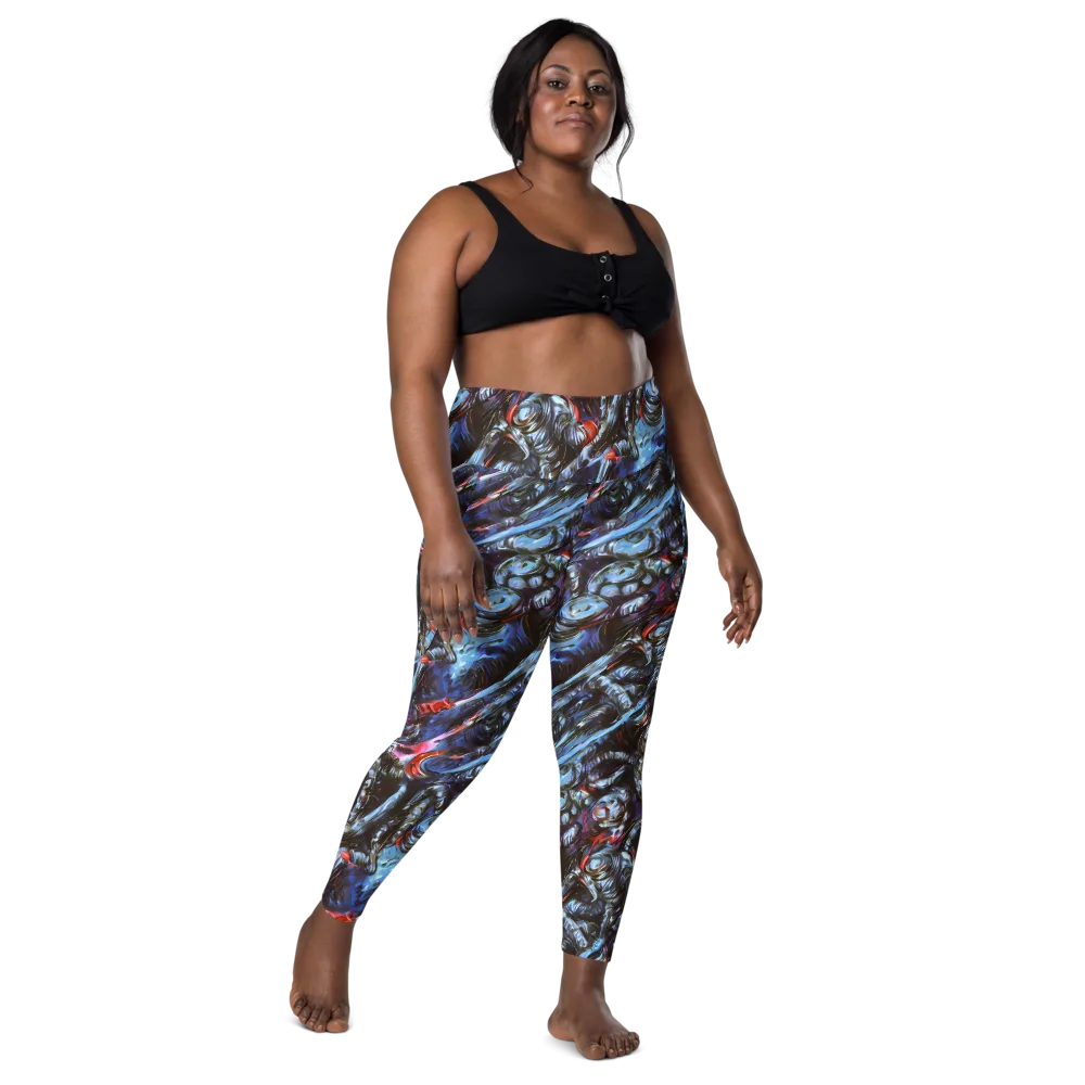 Blackwater Riot on Leggings with Pockets — Front