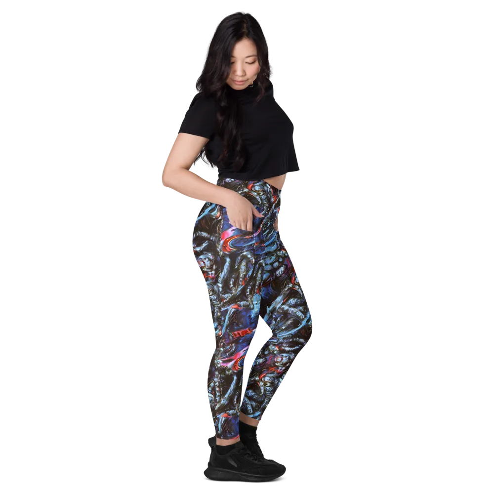 Blackwater Riot on Leggings with Pockets — Right