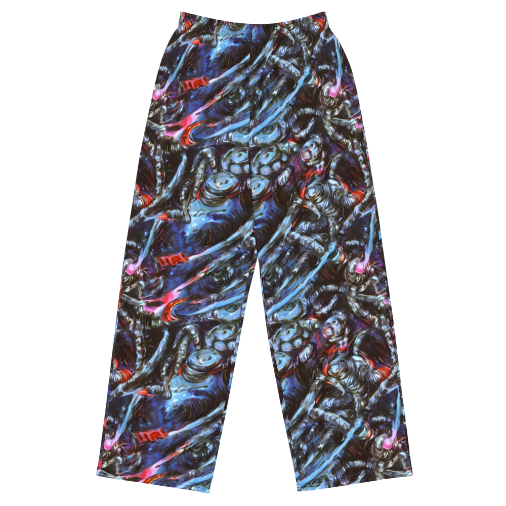 Blackwater Riot on Wide-Leg Pants — Front