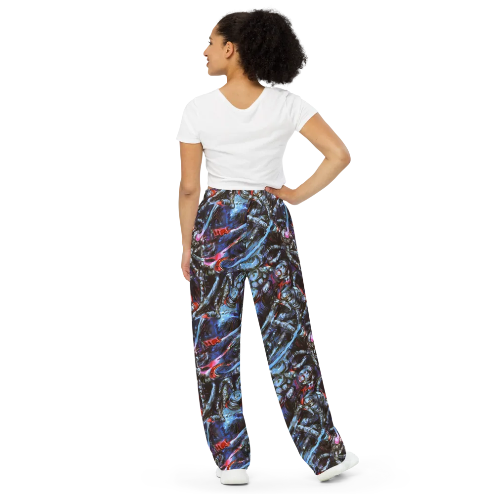 Blackwater Riot on Wide-Leg Pants — Back