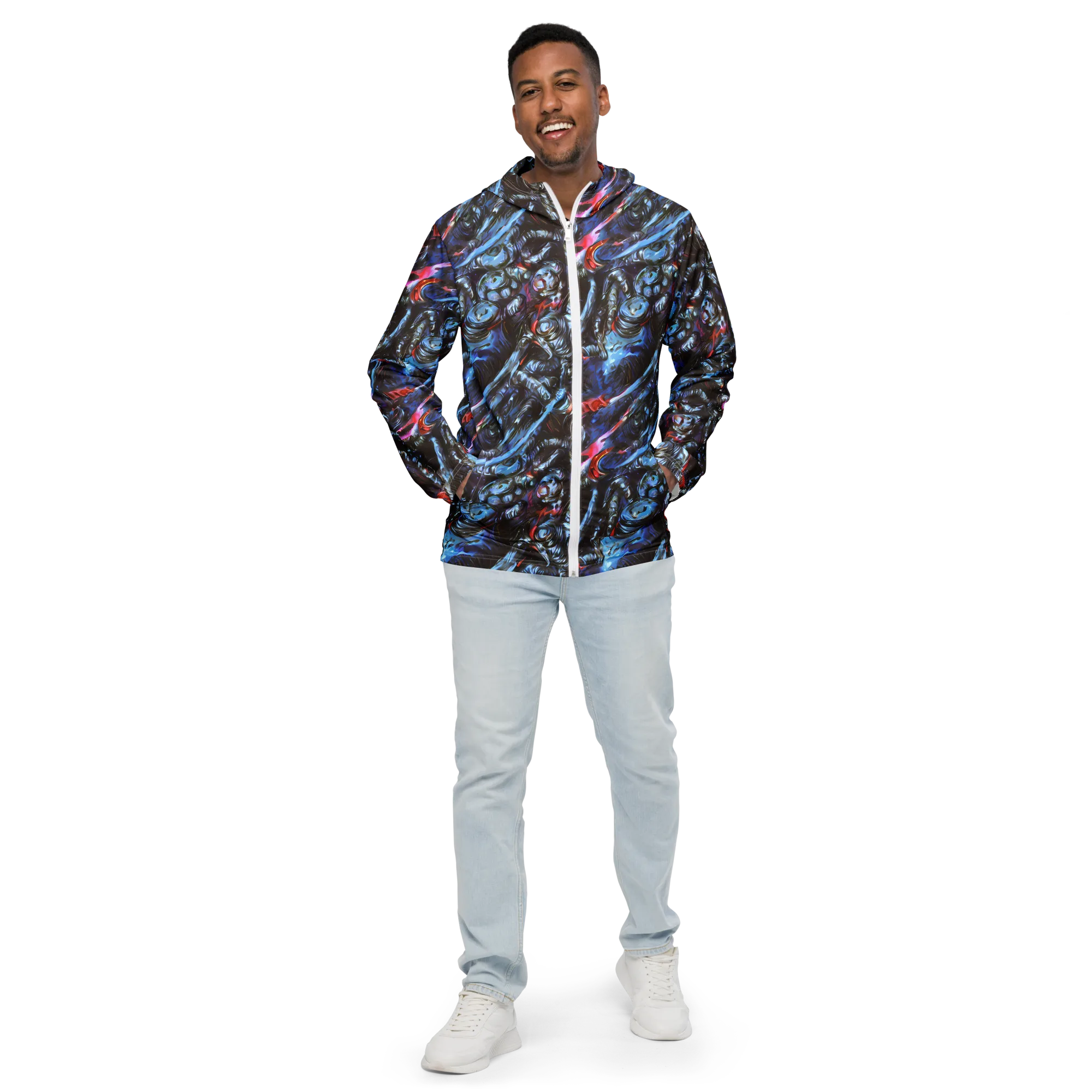 Blackwater Riot on Men's Windbreaker — Front