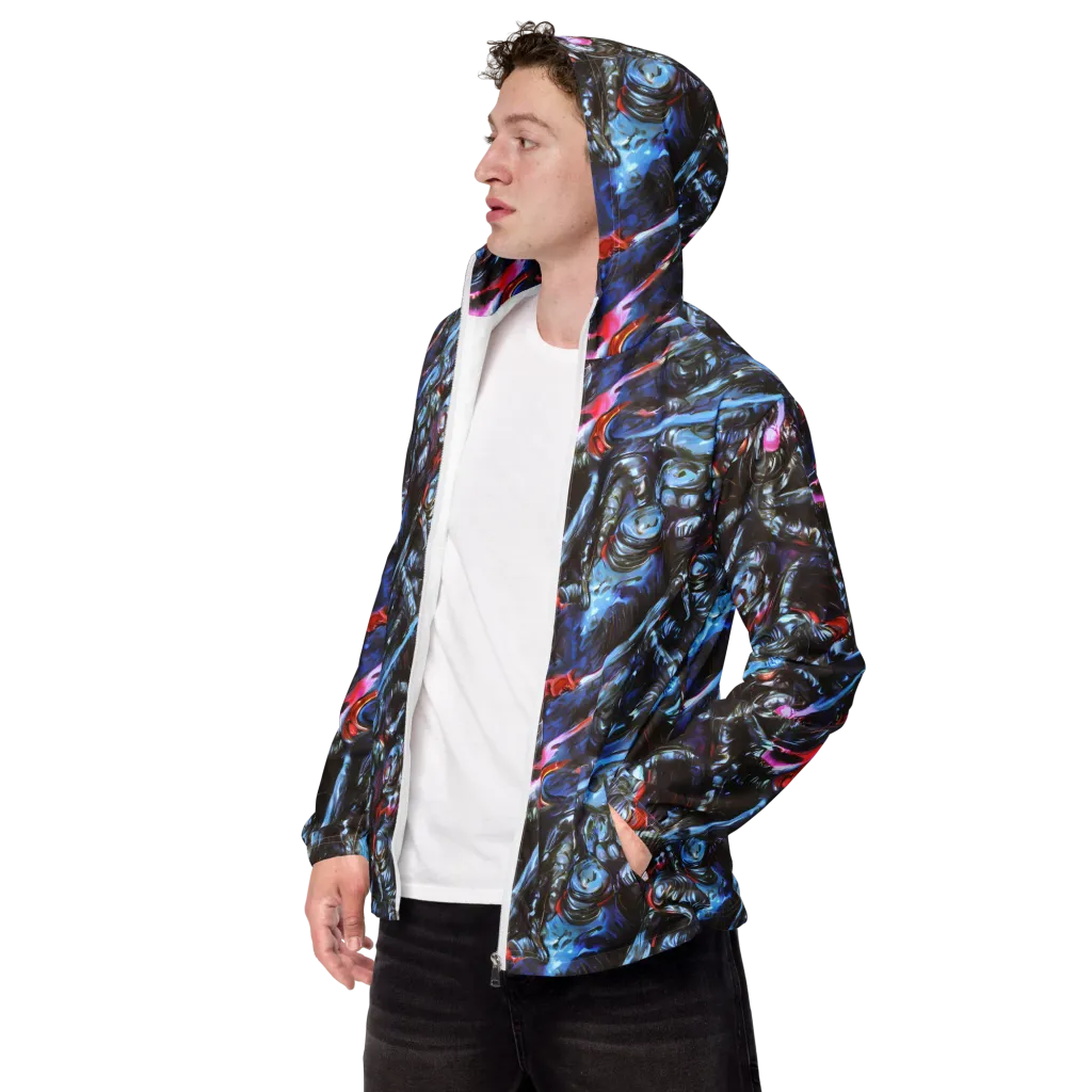 Blackwater Riot on Men's Windbreaker — Left Front