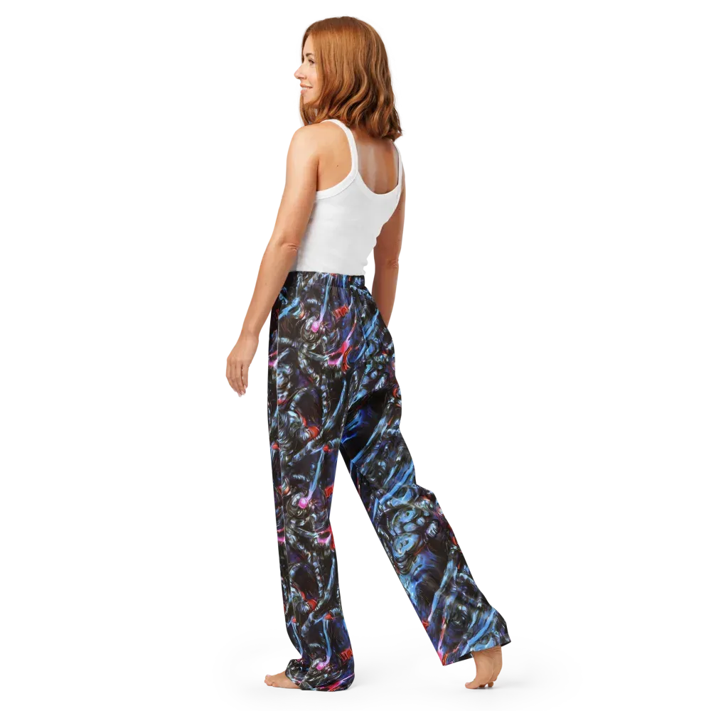 Blackwater Riot on Women's Pajama Pants — Back