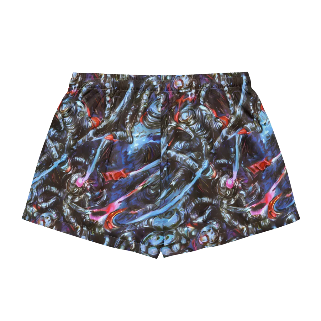 Blackwater Riot on Women's Pajama Shorts — Back