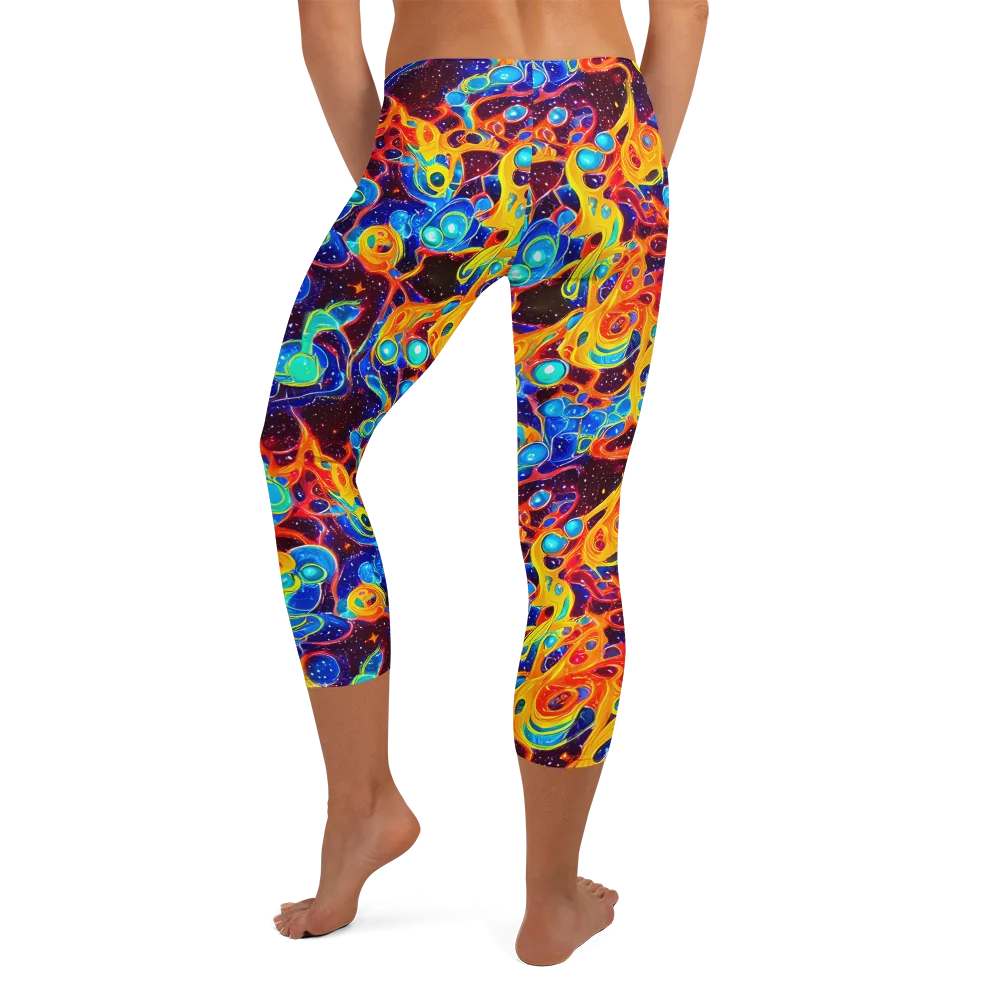 Stellar Fluid on Capri Leggings — Back