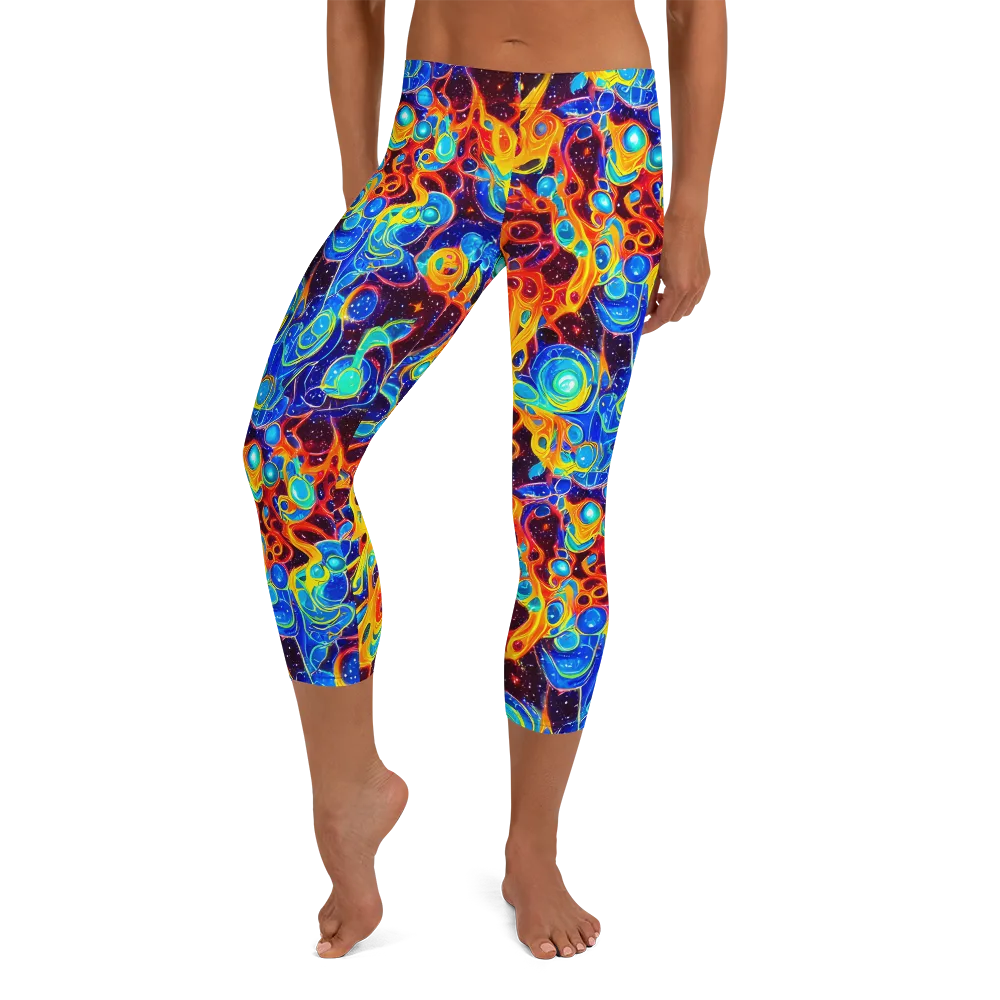 Stellar Fluid on Capri Leggings — Front