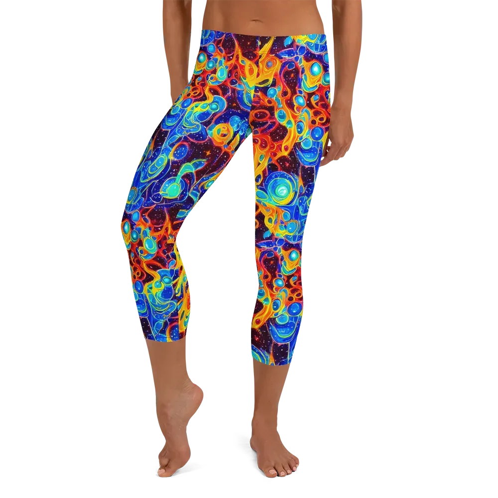 Stellar Fluid on Capri Leggings — Front