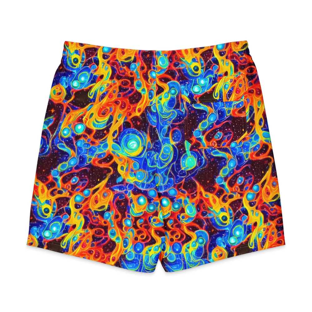 Stellar Fluid on Men's Board Shorts — Back