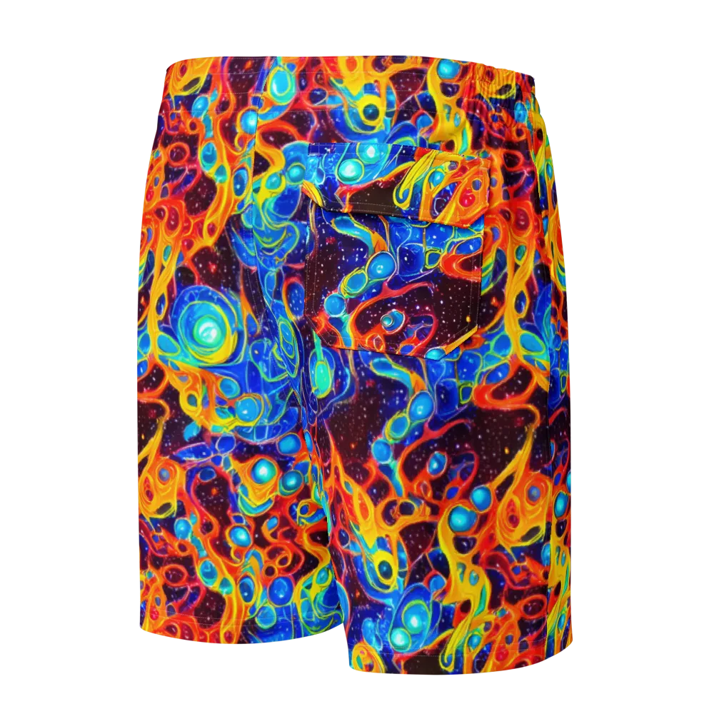Stellar Fluid on Men's Board Shorts — Back