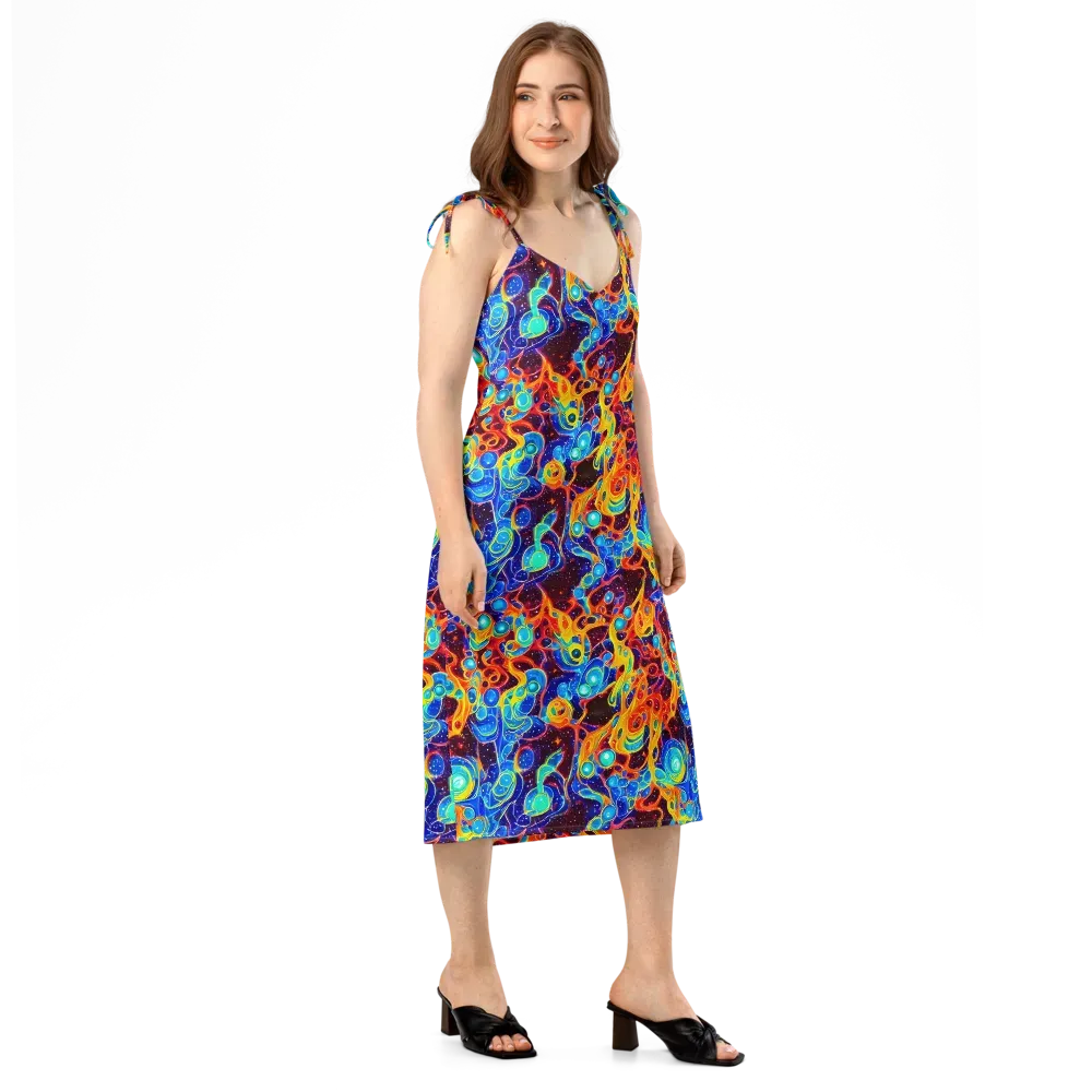 Stellar Fluid on Slip Dress — Right Front