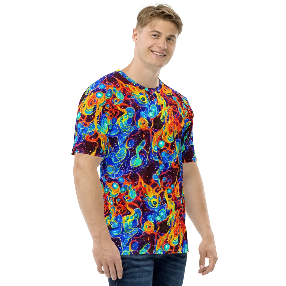 Stellar Fluid on Men's Crew Neck T-Shirt — Right