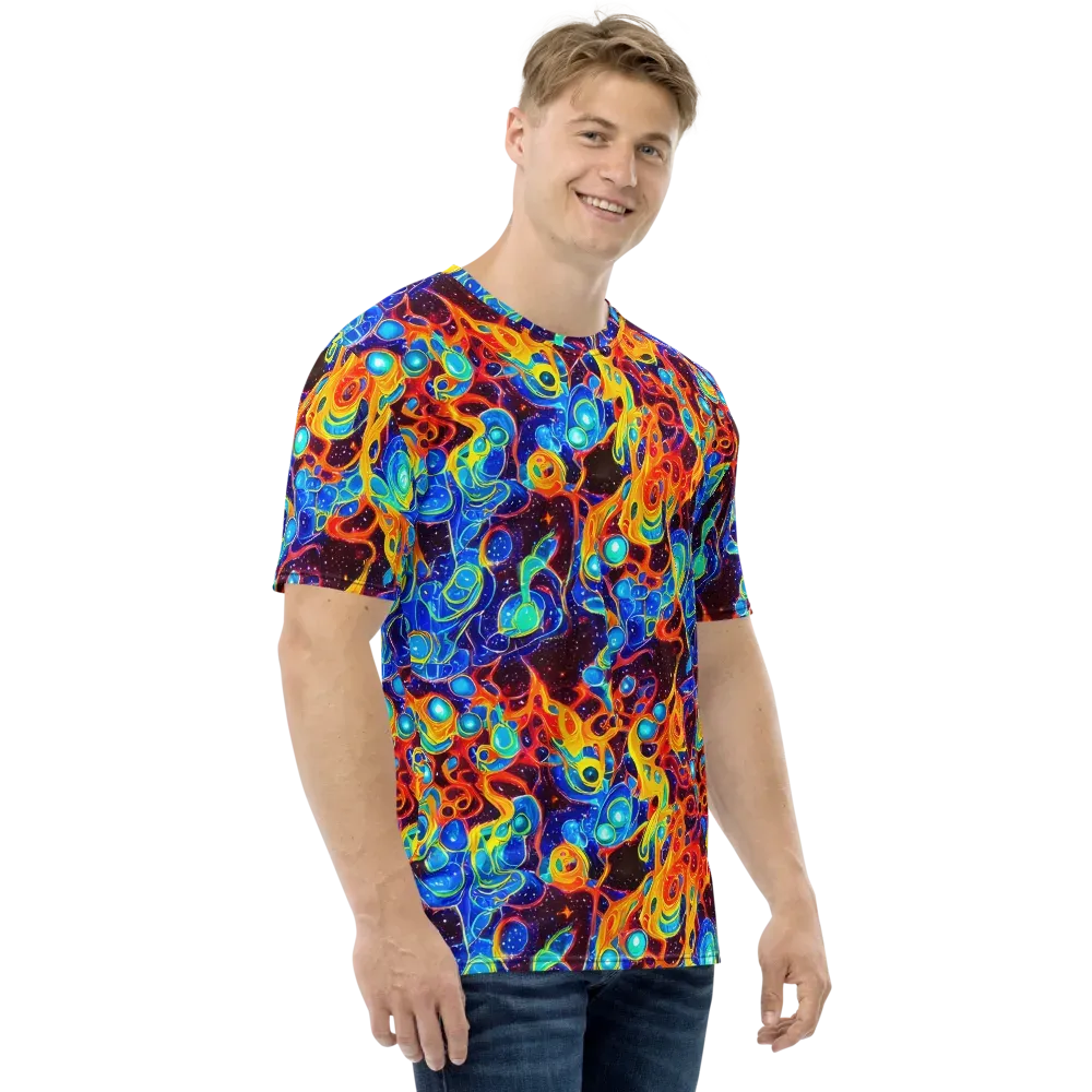 Stellar Fluid on Men's Crew Neck T-Shirt — Right