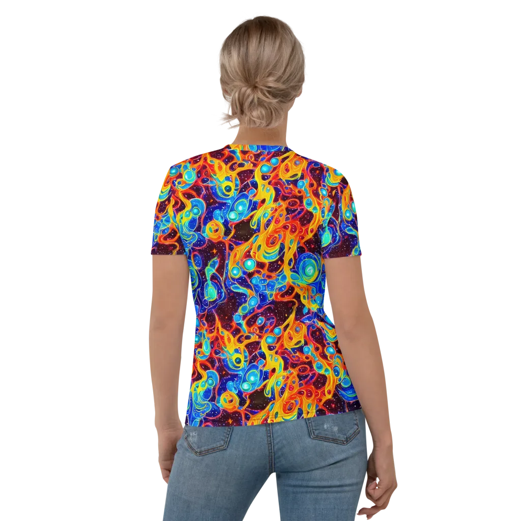 Stellar Fluid on Women's Crew Neck T-Shirt — Back