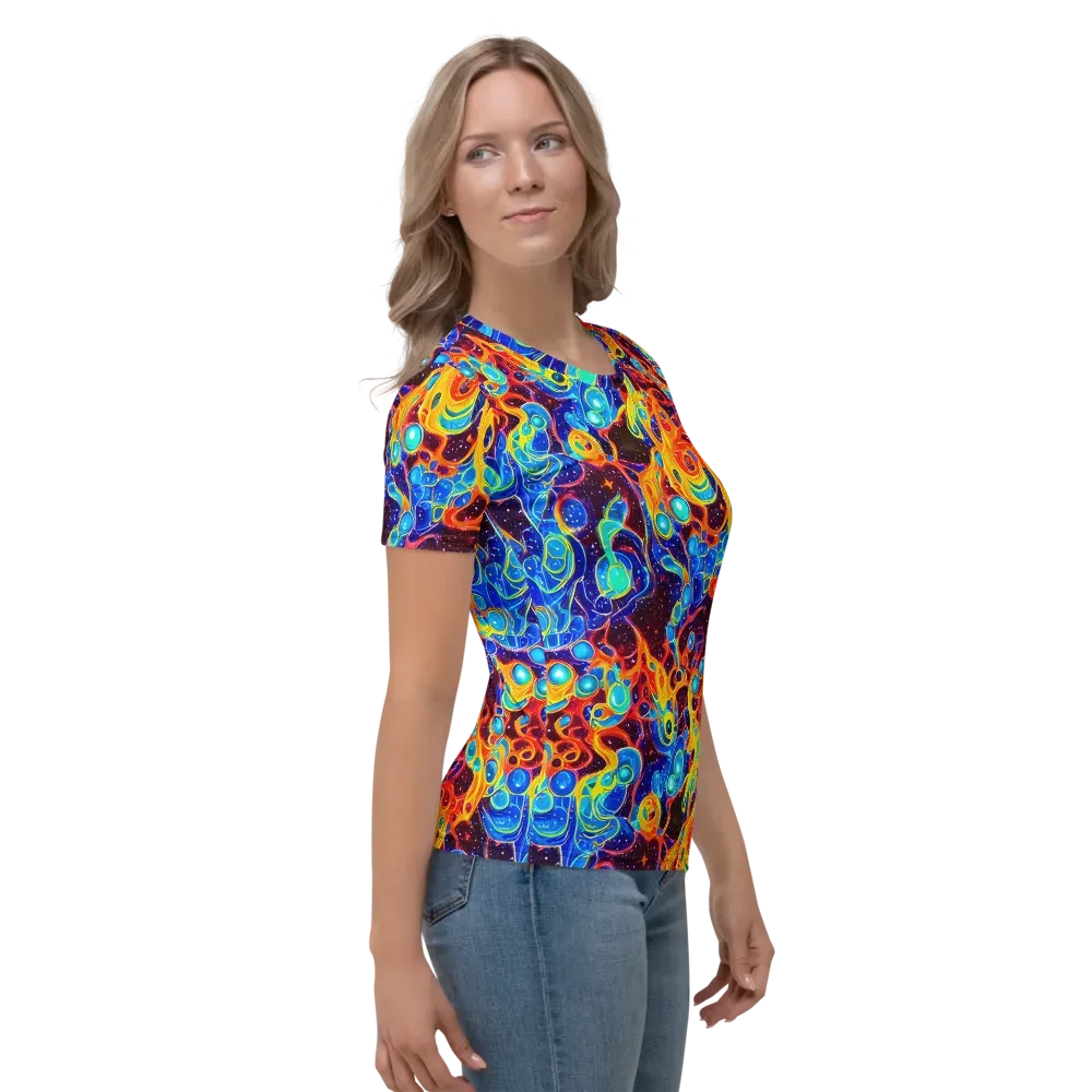 Stellar Fluid on Women's Crew Neck T-Shirt — Right