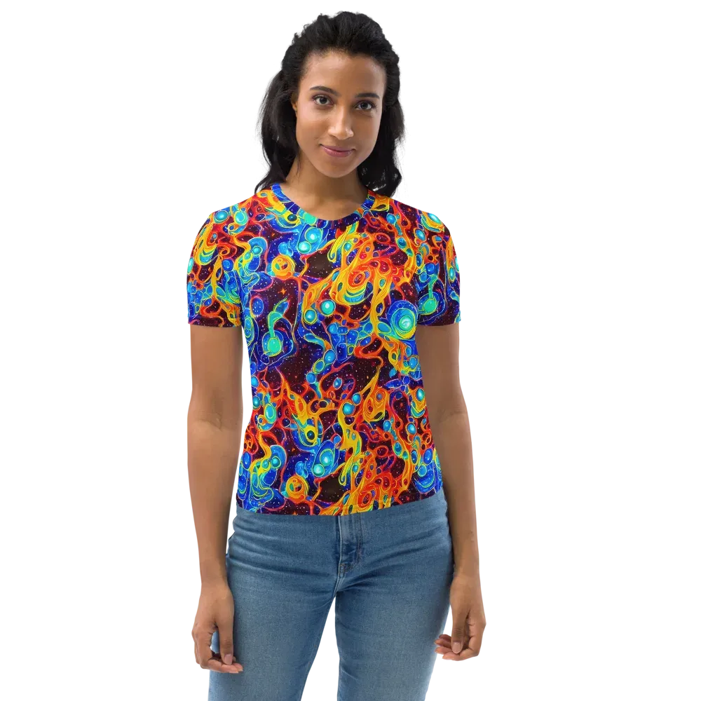 Stellar Fluid on Women's Crew Neck T-Shirt — Front