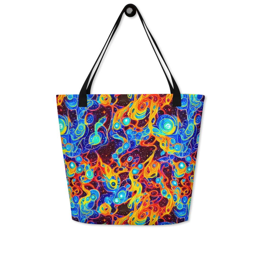 Stellar Fluid on Large Tote Bag W/ Pocket — Front