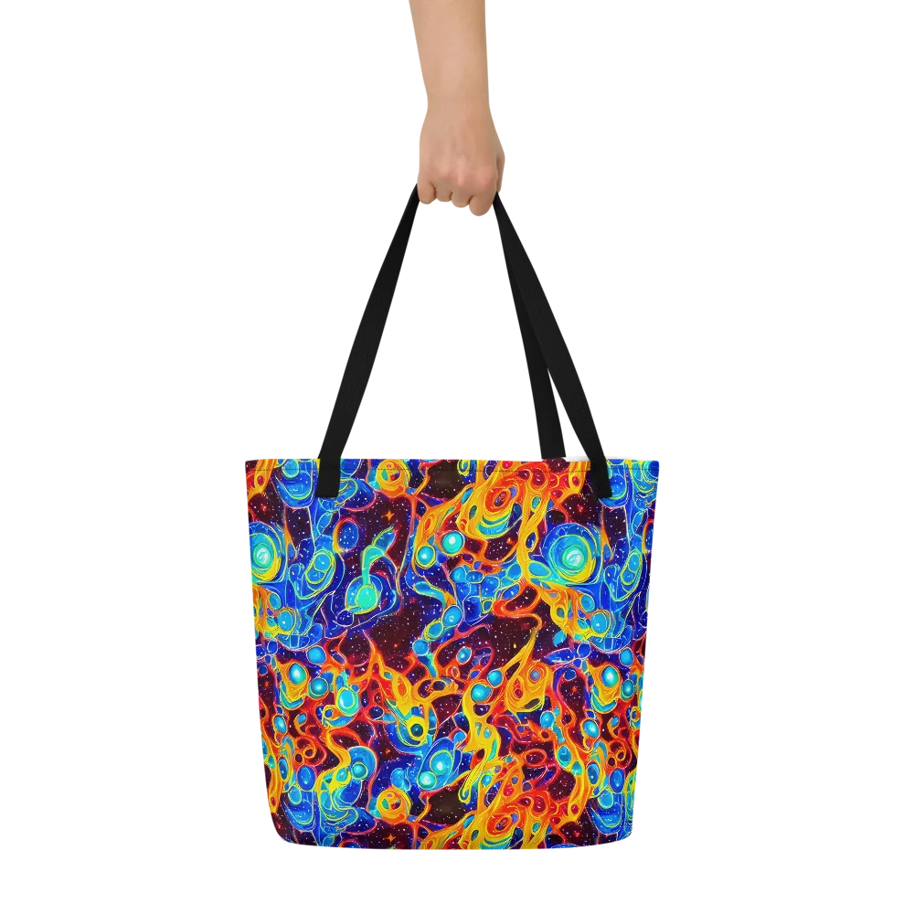 Stellar Fluid on Large Tote Bag W/ Pocket — Front