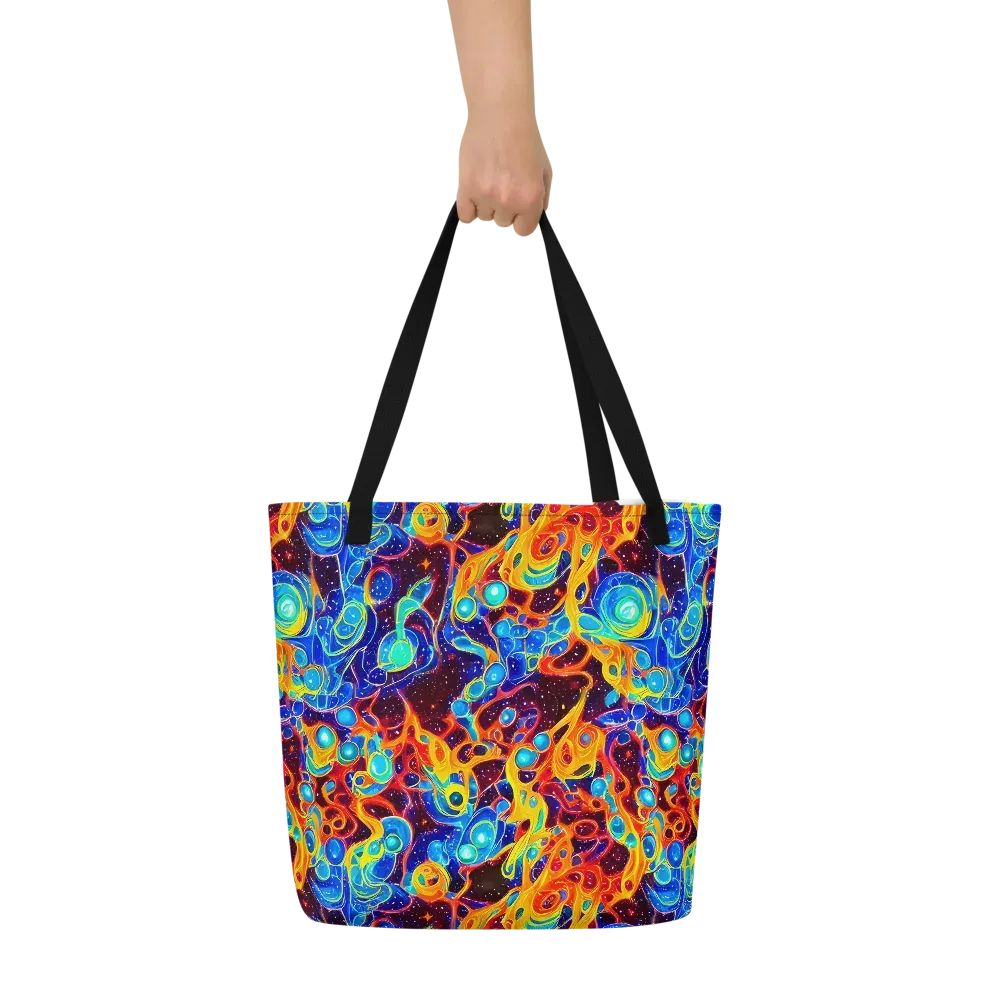 Stellar Fluid on Large Tote Bag W/ Pocket — Front