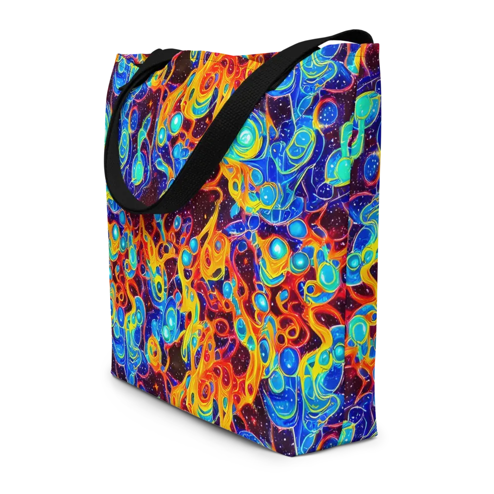 Stellar Fluid on Large Tote Bag W/ Pocket — Front