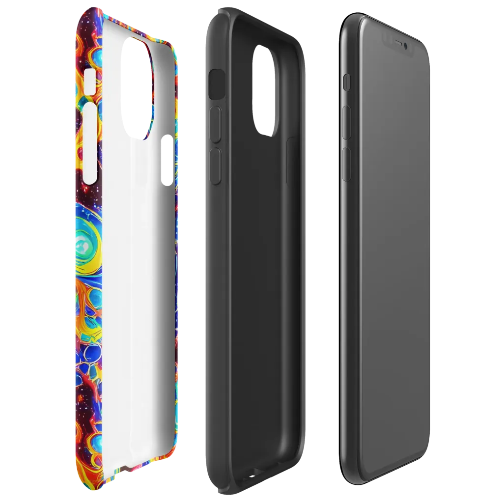 Stellar Fluid on Tough Case for iPhone® — Right