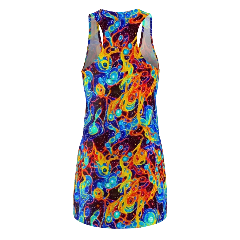 Stellar Fluid on Racerback Dress — Back