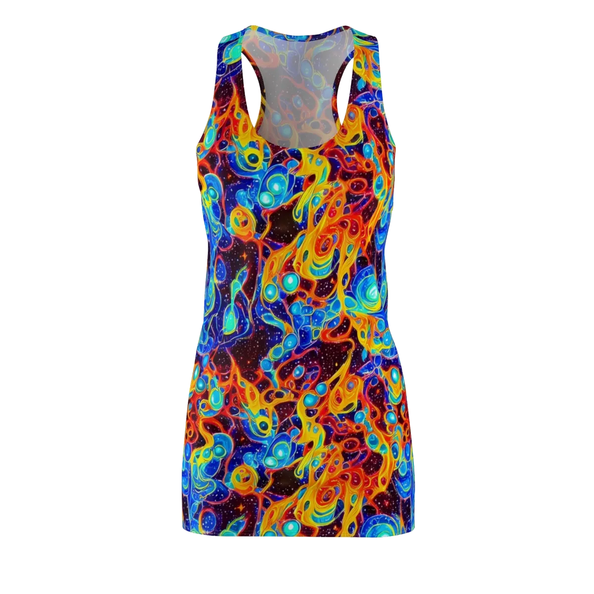 Stellar Fluid on Racerback Dress — Front