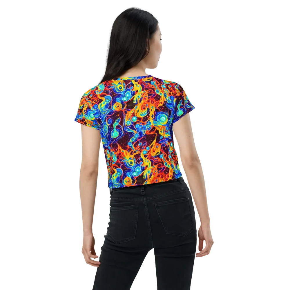 Stellar Fluid on Crop Tee — Back