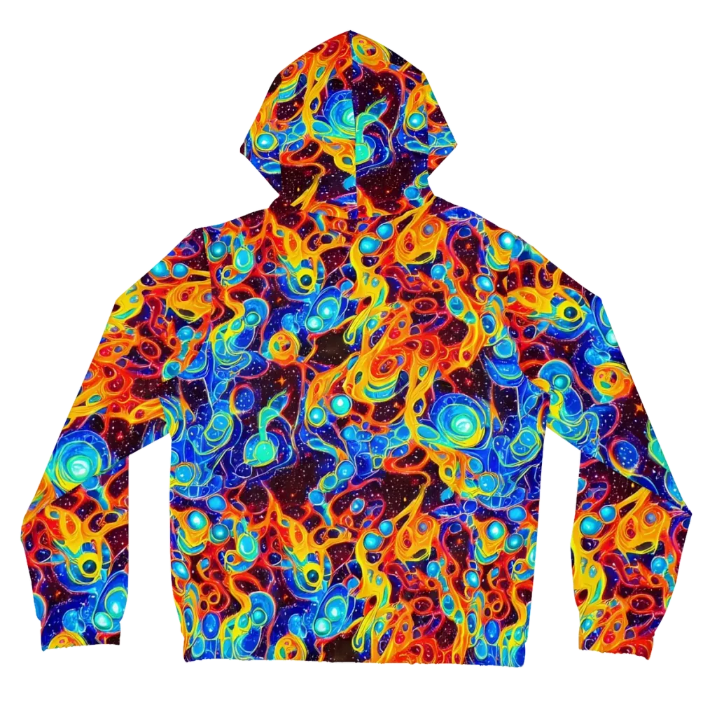 Stellar Fluid on Women's Full-Zip Hoodie — Back