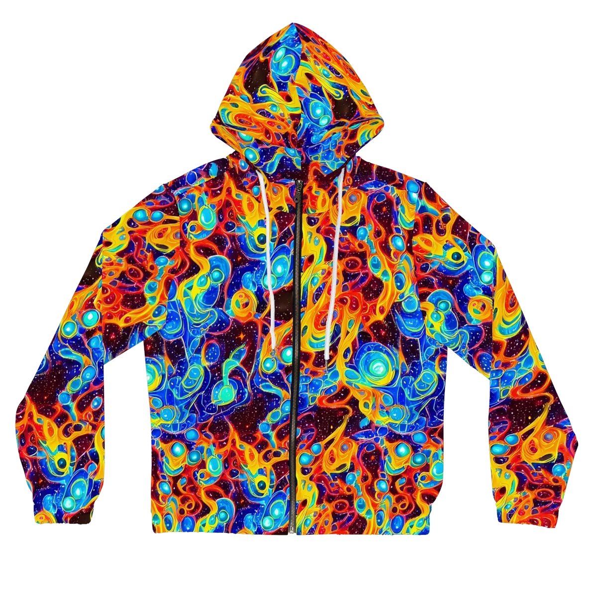 Stellar Fluid on Women's Full-Zip Hoodie — Front