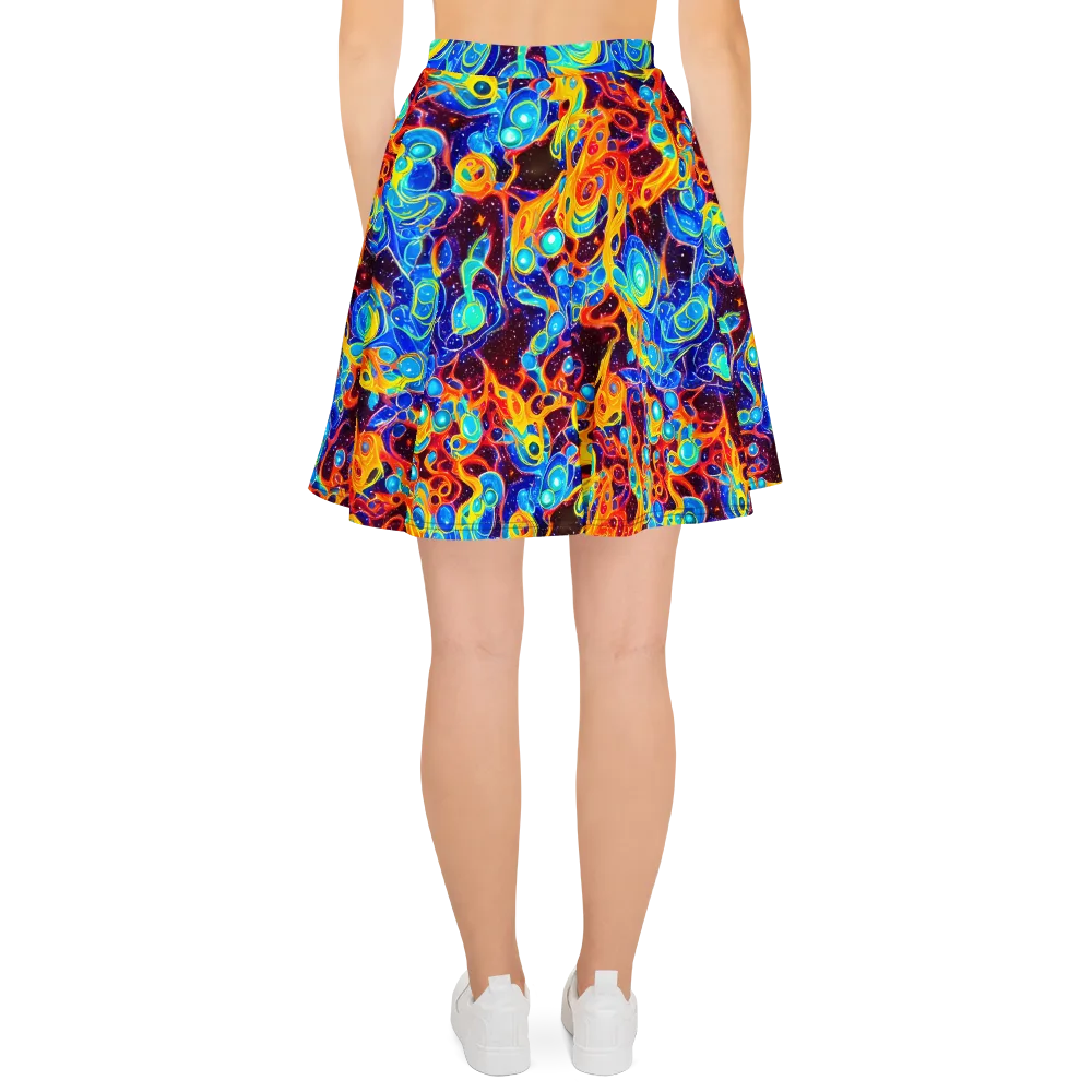 Stellar Fluid on Skater Skirt — Back