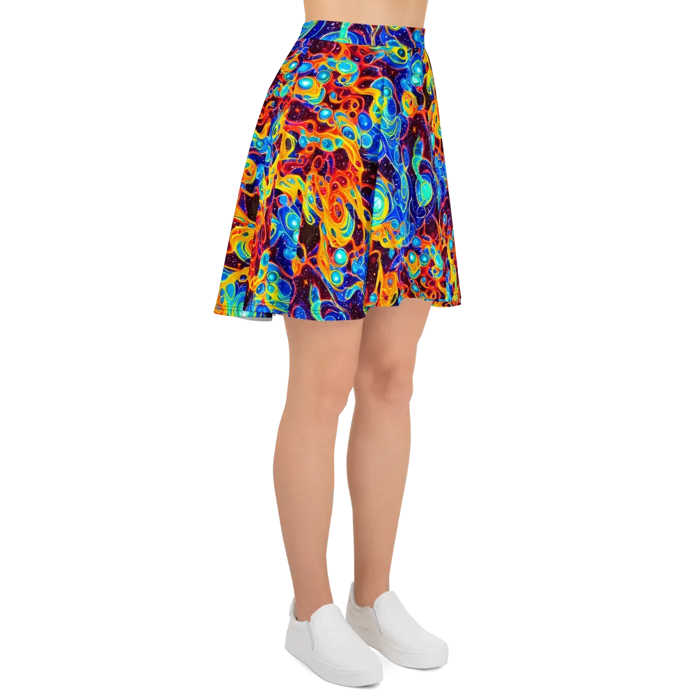 Stellar Fluid on Skater Skirt — Right
