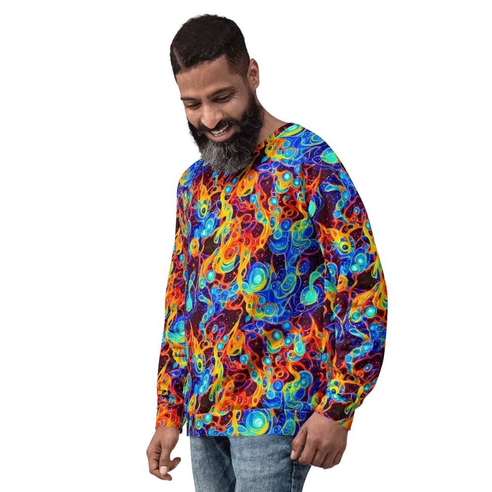 Stellar Fluid on Sweatshirt — Left Front